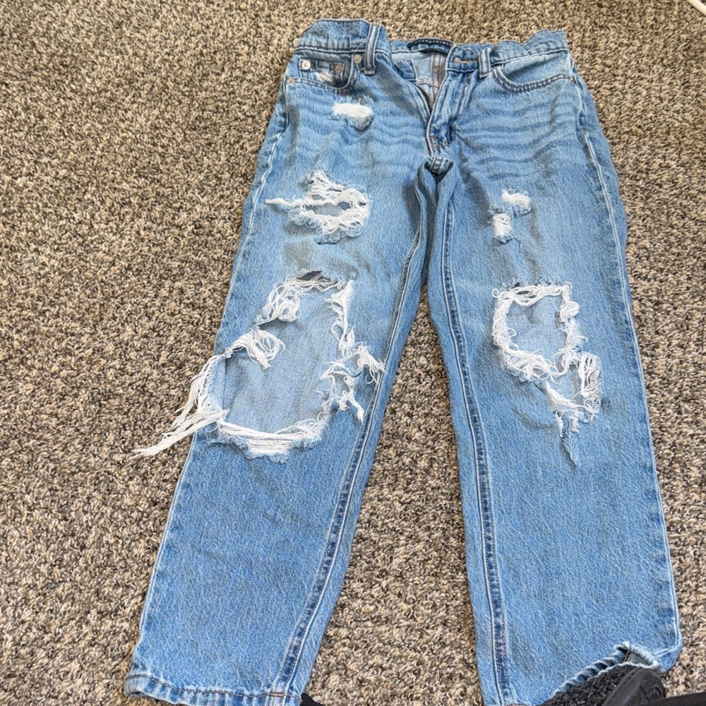 Aeropostale Blue Distressed Women Jeans